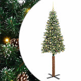 Albero di Natale snodato con 300 LED con supporto Verde 210 cm