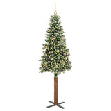 Albero di Natale snodato con 300 LED con supporto Verde 210 cm