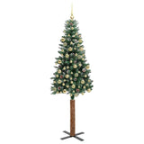 Albero di Natale snodato con 300 LED con supporto Verde 210 cm