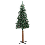 Albero di Natale snodato con 300 LED con supporto Verde 210 cm