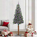 Albero di Natale snodato con 300 LED con supporto Verde 210 cm