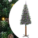 Albero di Natale snodato con 300 LED con supporto Verde 210 cm
