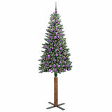 Albero di Natale snodato con 300 LED con supporto Verde 210 cm