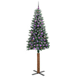 Albero di Natale snodato con 300 LED con supporto Verde 210 cm