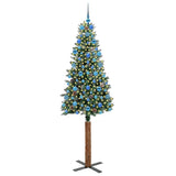Albero di Natale snodato con 300 LED Verde e Bianco 210 cm