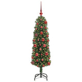 Albero di Natale artificiale con 150 LED Verde 120 cm