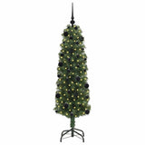 Albero di Natale artificiale con 150 LED Verde 150 cm