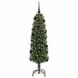 Albero di Natale artificiale con 150 LED Verde 150 cm