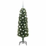 Albero di Natale artificiale con 150 LED Verde 150 cm