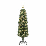 Albero di Natale artificiale con 150 LED Verde 150 cm