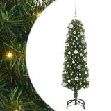 Albero di Natale artificiale con 150 LED Verde 150 cm