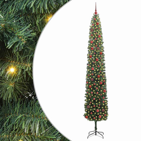 Albero di Natale artificiale con 300 LED Verde 270 cm