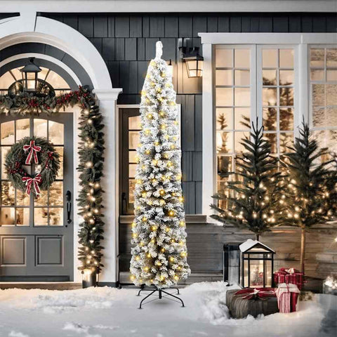 Albero di Natale artificiale con 300 LED Verde 210 cm