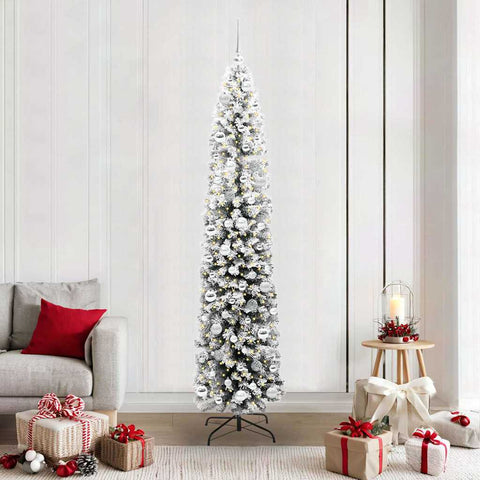 Albero di Natale artificiale con 300 LED Verde 210 cm