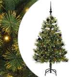 Albero di Natale artificiale pieghevole con coni Verde 150 cm
