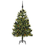 Albero di Natale artificiale pieghevole con coni Verde 150 cm