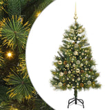 Albero di Natale artificiale pieghevole con coni Verde 150 cm