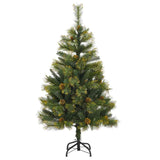Albero di Natale artificiale pieghevole con coni Verde 150 cm