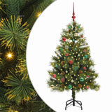 Albero di Natale artificiale pieghevole con coni Verde 150 cm