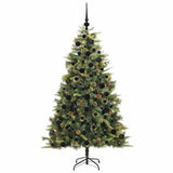 Albero di Natale artificiale pieghevole con coni Verde 180 cm