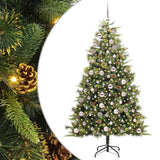 Albero di Natale artificiale pieghevole con coni Verde 180 cm