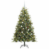Albero di Natale artificiale pieghevole con coni Verde 180 cm
