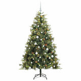 Albero di Natale artificiale pieghevole con coni Verde 180 cm