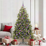 Albero di Natale artificiale pieghevole con coni Verde 180 cm