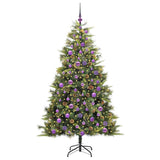 Albero di Natale artificiale pieghevole con coni Verde 180 cm