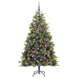 Albero di Natale artificiale pieghevole con coni Verde 180 cm