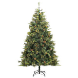 Albero di Natale artificiale pieghevole con coni Verde 180 cm