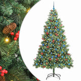 Albero di Natale artificiale Verde 240 cm PVC e Metallo