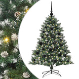 Albero di Natale artificiale con 150 LED Verde 120 cm