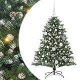 Albero di Natale artificiale con 150 LED Verde 120 cm