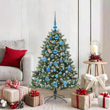 Albero di Natale artificiale con 150 LED Verde 120 cm