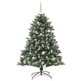 Albero di Natale artificiale con 150 LED Verde 150 cm