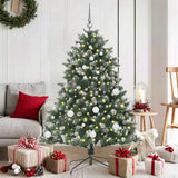 Albero di Natale artificiale con 150 LED Verde 150 cm