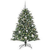 Albero di Natale artificiale con 150 LED Verde 150 cm