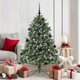 Albero di Natale artificiale con 150 LED Verde 150 cm