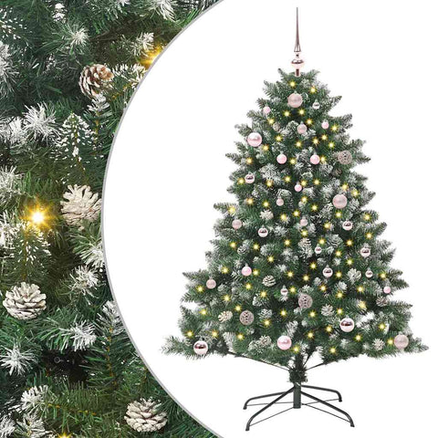Albero di Natale artificiale con 150 LED Verde 150 cm