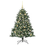 Albero di Natale artificiale con 150 LED Verde 150 cm