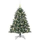 Albero di Natale artificiale con 150 LED Verde 150 cm