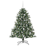 Albero di Natale artificiale con 150 LED Verde 150 cm