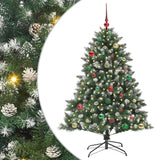 Albero di Natale artificiale con 150 LED Verde 150 cm