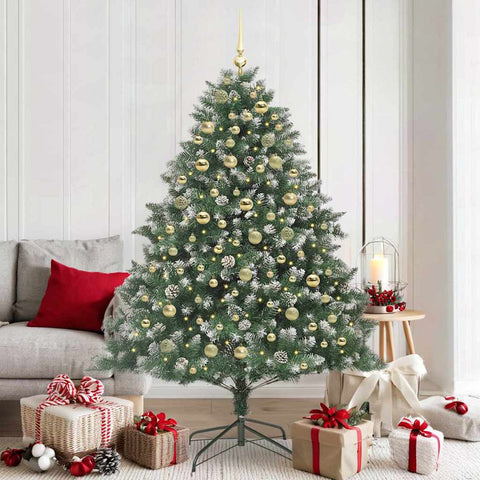 Albero di Natale artificiale con 300 LED Verde 180 cm