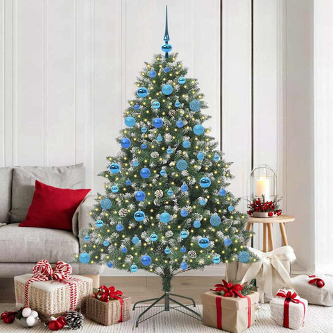 Albero di Natale artificiale con 300 LED Verde 180 cm