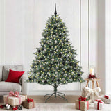 Albero di Natale artificiale con 300 LED Verde 210 cm