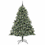 Albero di Natale artificiale con 300 LED Verde 210 cm