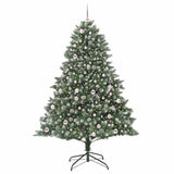 Albero di Natale artificiale con 300 LED Verde 210 cm