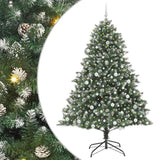 Albero di Natale artificiale con 300 LED Verde 210 cm